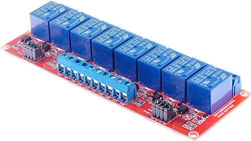 LIVISN DC 12V 8-Channel Relay Module High Low Level Trigger with Optocoupler Isolation Load DC 30V AC 250V 10A for PLC Automation Equipment Control Industrial Control Arduino (24V 2 CH)