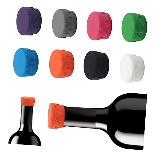 UPKOCH 16 Pçs Garrafa De Vinho De Silicone Selador De Garrafa De Vinho Utensílios De Vidro Tampas De