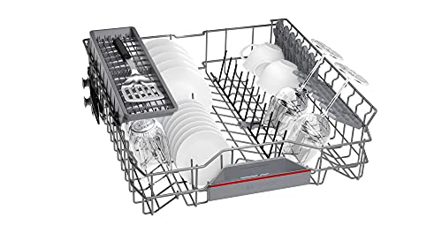 Bosch SGV4HAX48E Serie 4 Geschirrspüler Vollintegriert, 60 cm breit, Besteckkorb, Silence Programm besonders leise, Extra Trocknen auf Knopfdruck, InfoLight roter Lichtpunkt am Boden – Bild 7