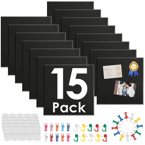 15 Pcs Felt Boards - 60"x36" Reusable Cork Board Alternative for ...