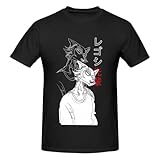 Beastars T Shirt Short Sleeve Cotton Soft Breathable Tops Casual Tee Shirt Medium Black