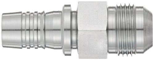 Image of Aeroquip 1SA12MJ12 Carbon Steel Global Crimp Hose Fitting JIC 37 Degree Male Rigid, Straight, 3 /4 inch Hose ID, 3 /4 inch Tube Size