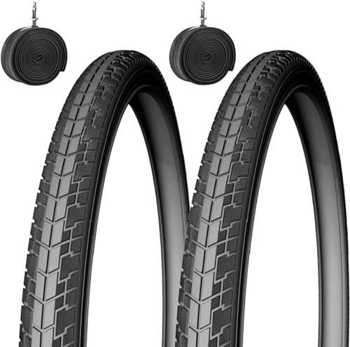 2 COPERTONI 700x 35C (37-622) + 2 CAMERE D'ARIA 28 VALVOLA ITALIA PNEUMATICO PER BICICLETTA STRADALE NERO IN GOMMA X BICI TREKKING CITYBIKE PASSEGGIO 700 X 35 28 x 1 5/8 x 1 3/8 COPPIA