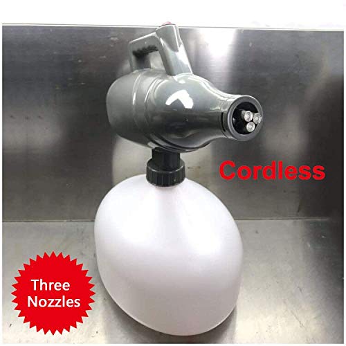 YCu00b0 5L Portable Electric ULV Sprayer - Chargeable Cordless ULV Fogger - Portable 12V Battery Operated Fogger Mister Atomizer Machine for Office, Home, Auto