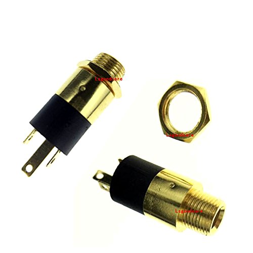 Conectores de panel estéreo de 3.5mm chapados en oro, pack 10 miniatura 4