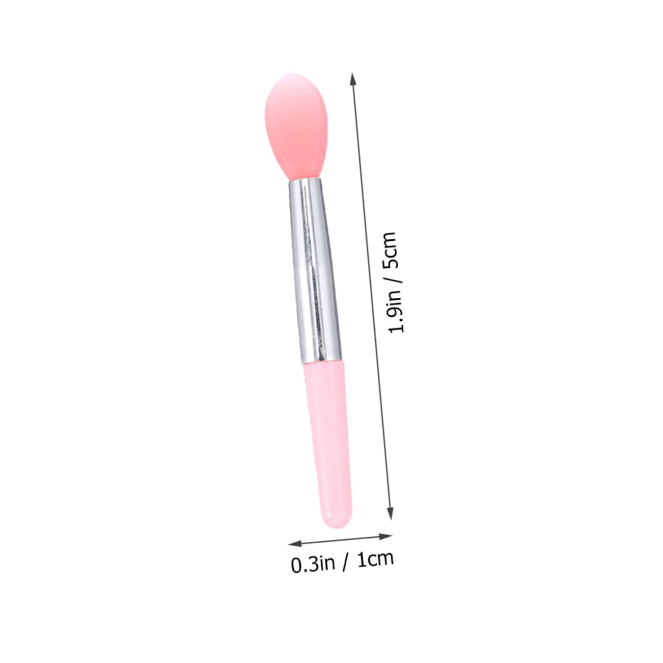 Mipcase 5sets Silicone Lip Brush Makeup Applicators for Lip Liquid Cosmetics Handles Portable Storage for Fashion Makeup Enthusiasts