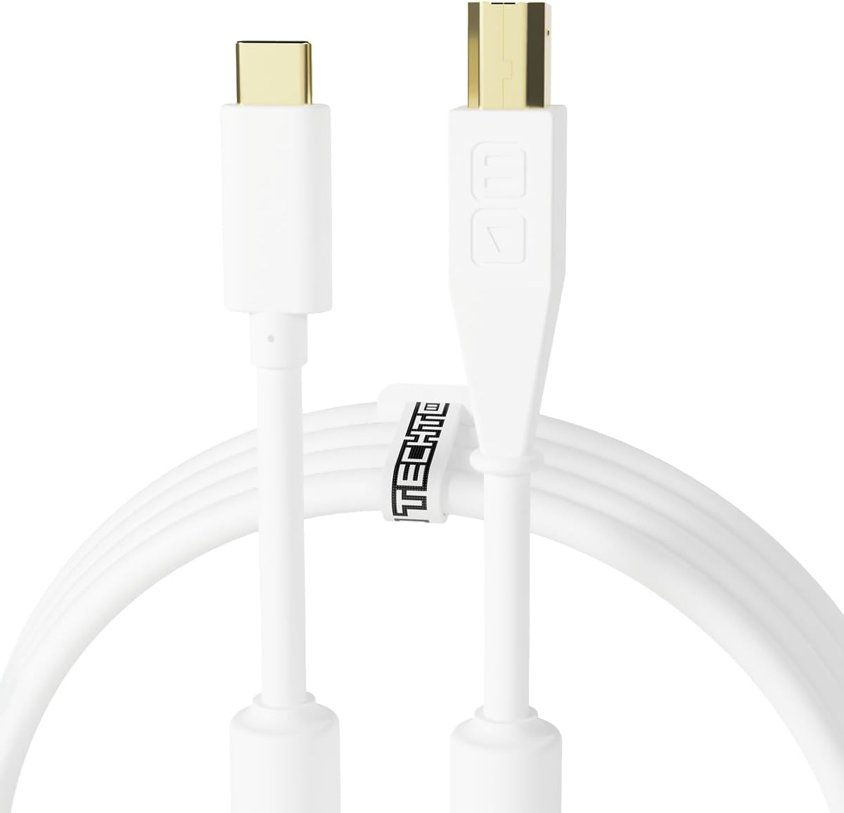 Chroma Cable USB-C to USB B Cable 56K Resistor Optimized Sound Quality White chroma-cable-usb-c