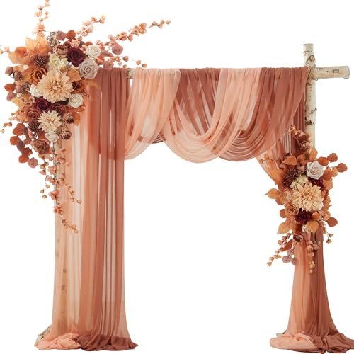 Ting's time Artificial Wedding Arch Flowers...
