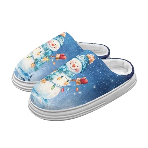 JoyLamoria Animal Pattern Slippers for Women Fluffy House Shoes Clog Warm Size 4-102