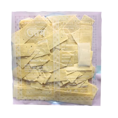 Image of Om Uttam Papad Katran - 100% Natural Papad | 400 Gram | Crisp & Crunchy | Fresh and Homemade | Delicious Indian Snack