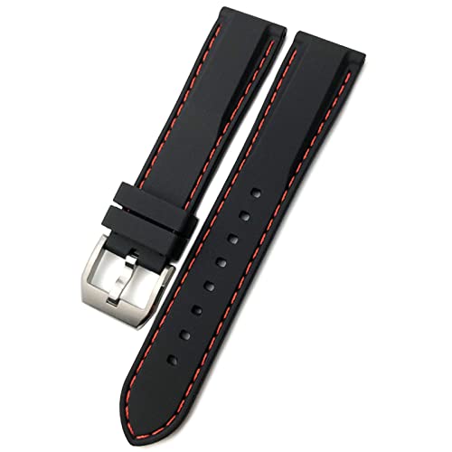 Bracelet en silicone de 20mm pour montres IWC Portofino et Mark 18