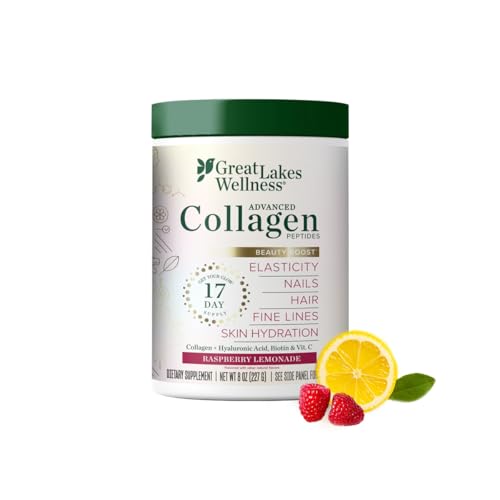 Great Lakes Wellness Beauty Boost Advanced Collagen Peptides Powder with Hyaluronic Acid, Biotin, Vitamin C - Skin Elast - Detailed View