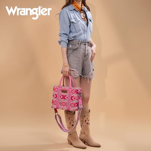 Image of Wrangler Aztec Tote Bag for Women Boho Shoulder Purses and Handbags