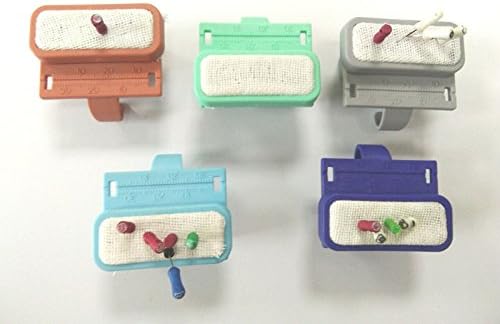 5pcs Dental Endo Finger Ring Endodontic File Holder Ruler Guage Autoclavable