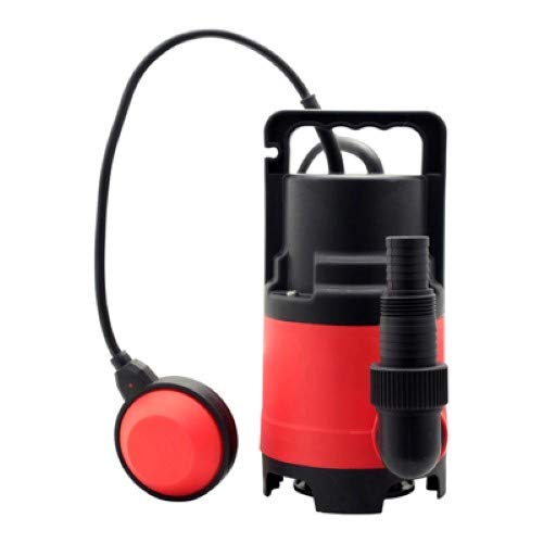 Grafner Schmutzwasserpumpe 400 Watt bis 8000 l/h Förderleistung, Ø25mm Fremdkörper, Schwimmschalter, Tragegriff, Universalanschlüsse, Schmutzwasser Tauchpumpe