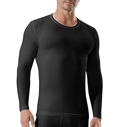 Channo Ropa Interior Térmica para Hombre: Camiseta...: MATERIAL DE ALTA CALIDAD: Combinación de 92% poliéster y 8% elastano, este material ofrece suavidad, ligereza y elasticidad, permitiéndote mantenerte abrigado con comodidad durante el invierno. DISEÑO FUNCIONAL: Camiseta térmica de manga larga, perfe...