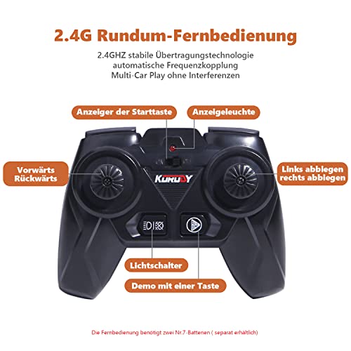 PENGBU RC Ferngesteuerter Traktor mit Anhänger, Traktor Spielzeug ab 3 4 5 6 Jahre, Traktor Ferngesteuert Ackerschlepper… – Bild 6