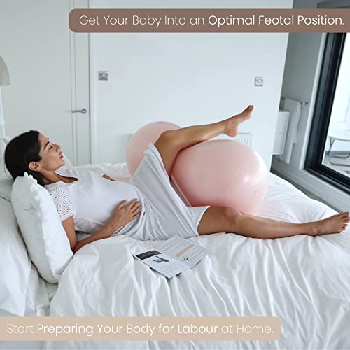 BABYGO Peanut Ball for Labour Birth Pregnancy Exercise, Nude, 55 cm 60 cm - Image 2