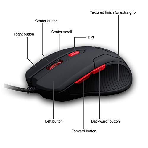 Image of (Refurbished) Zebronics Zeb Feather Optical USB Gaming Mouse with Pad