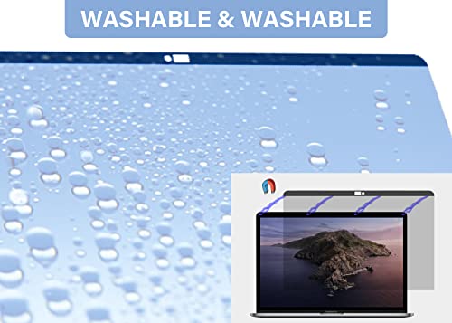 Dabernur Magnetic Privacy Screen Filter For Macbook Pro 13 Inch (2018-2021, M1), Removable Laptop Screen Protector For Macbook Air 13 Inch (2016-2022, M1), Anti Blue Light, Anti Spy, Anti Scratch & Anti Glare, With Camera Cover Slide #TOP4
