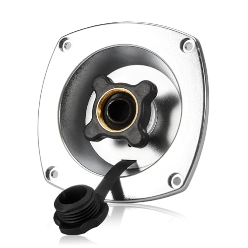 Gedlex RV City Water Inlet with Check Valve Chrome Wall Mount City Water Connection for rv Water Fill Inlet for Camper,Marine,Trailer,Motorhome Inlet