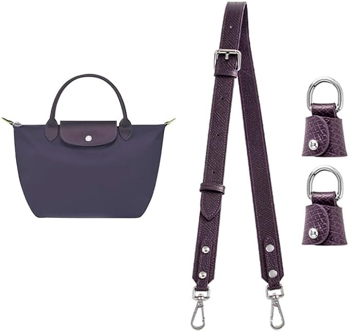 Image of SENTEN Purse Straps Replacement, Leather Crossbody Shoulder Strap Kit Adjustable for S /M Longchamp