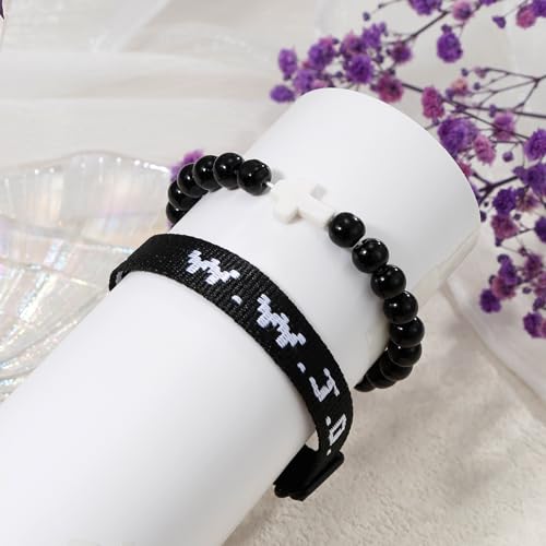 COLOYAN WWJD Bracelet Christian Cross Bracelets for Women Men Jesus Bracelets Faith Religious Easter Christian Jewelry4