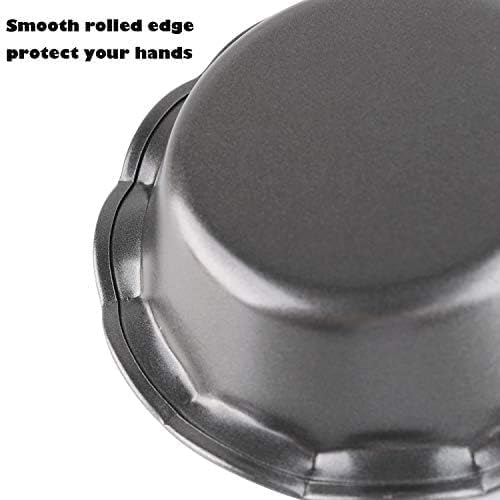 Miniatura 7 de Juego de 4 moldes pequeños para tartas, platos redondos antiadherentes para hornear