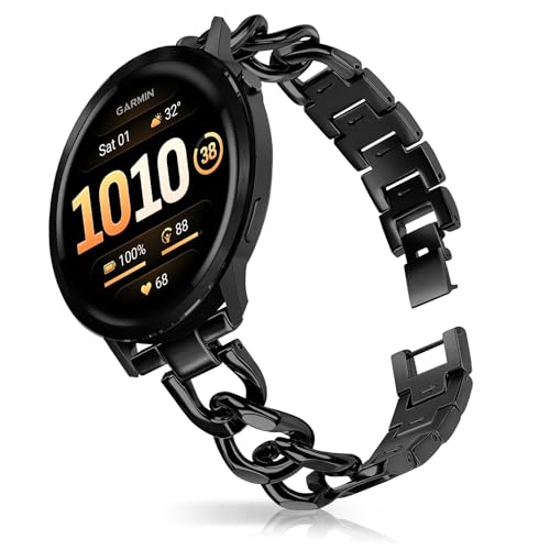 [HinZann] �o���h ���f�B�[ Garmin Venu 4 45mm/Venu 3/Venu2 �Ή� 22mm �X�e�����X�o���h �`�F�[�� ���킢�� Garmin Forerunner 570 47mm/Forerunner 265/D2 Air X