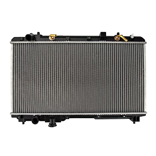 Image of KAX Radiator, CU2051 OE Style Bolt-On Aluminum Core Radiator Replacement CR-V 1997-2001, 26-5 /16 inchW, 13-11 /16 inchH, 1-1 /4 inchInlet, 1-1 /4 inchOutlet