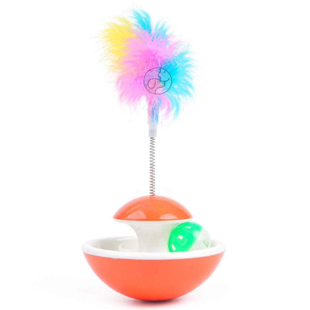 Dog Trust Cat Tumbler Toy Ball Soothing Plastic Interactive Cat Sound Toy Tumbler Pet Toy Interactive Cat Toy with Bell (B0CD2CC8JZ) Amazon Price History, Amazon Price Tracker