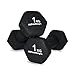 Natural Logistics Manubri Palestra in Neoprene Coppia (1 kg). Pesi Esagonali in Gomma Fitness per Pilates. Dumbbells Antiscivolo per Palestra in casa. Manubrio Sport a casa. KOTTAO