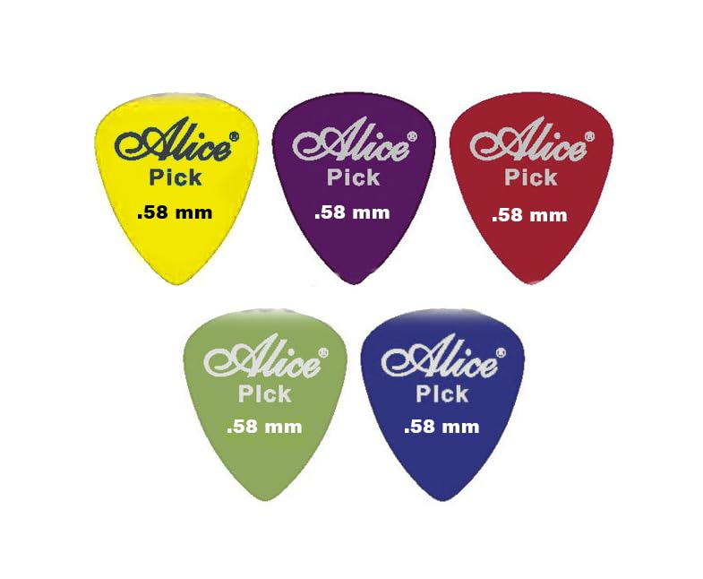 Geek Lab Alice 5 pcs Guitar Plectrums/Pick Of 0.58mm Thickness.-image-31
