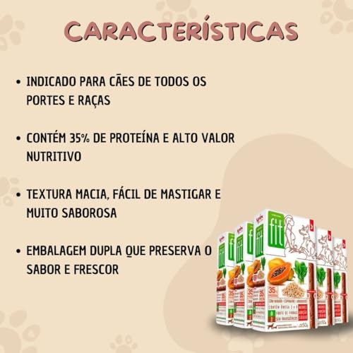 Kit 5 Petisco Fit Onebyone 50g para Cães - Sabor Aleatório