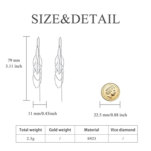 Threader Earrings for Women Dangle Earrings Long Chain Earrings Hypoallergenic Earrings Tassel Earrings for Women Fashion2