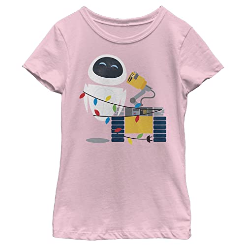 Disney Pixar Wall-e Eve Christmas Light Wrap Girls T-Shirt