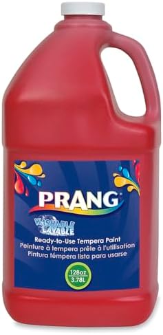 Prang 10601 Prang Washable Paint, Gallon Size, Red, 1-Unit - 4