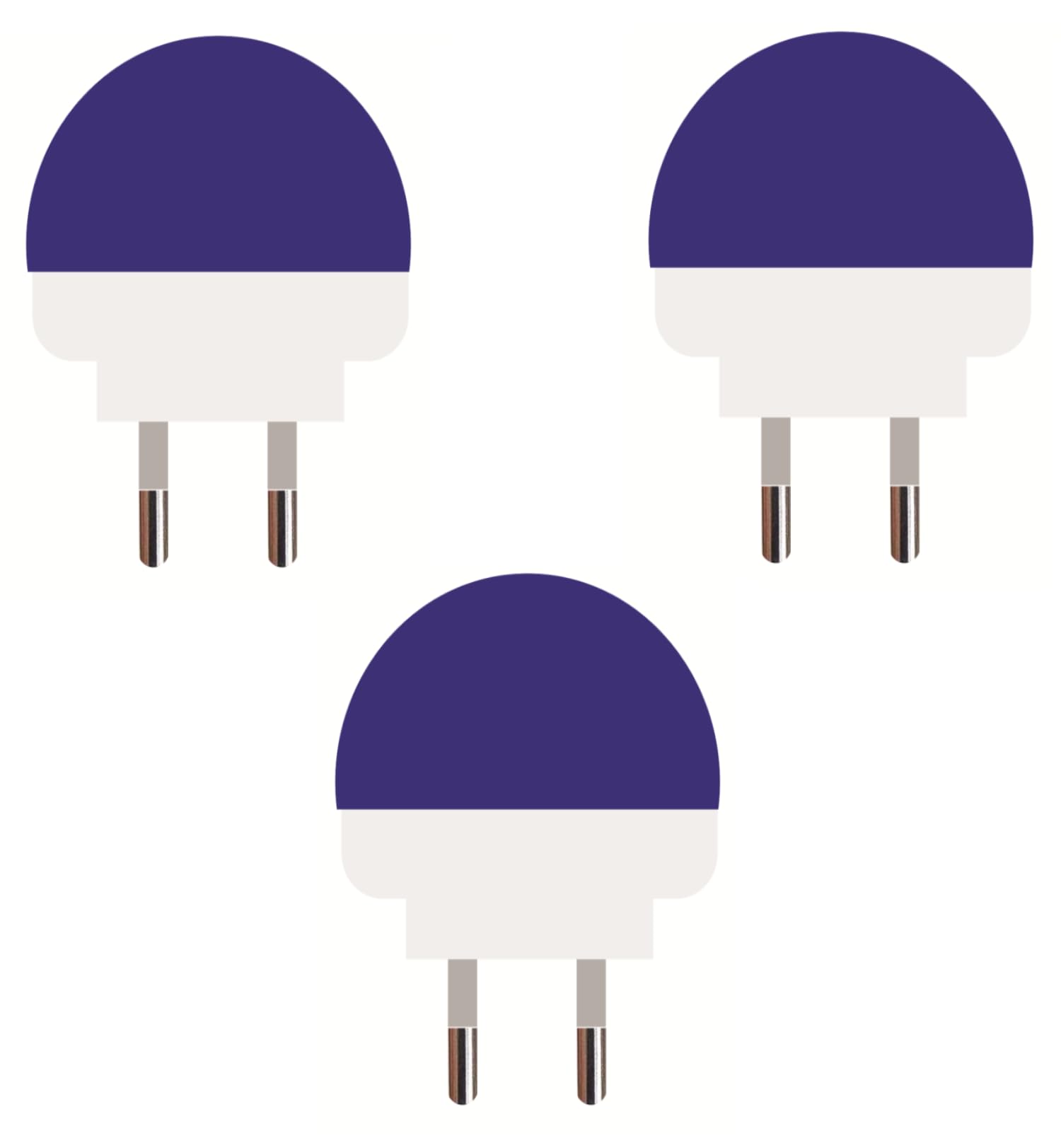 VA VALAK 0.5 Watt LED Bulb Set - Multi Colour Bulb, Decorative lamp, Zero Watt Night Light, With AC Pin LED Light Bulb - Ideal for Bedroom, Decorative Lighting, Night Bulb - Blue (Pack of 3) (B0CWY63FVJ) Amazon Price History, Amazon Price Tracker