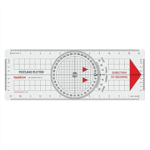 Liquidraw Portland Course Plotter Navigation Divider Marine Nautical Protractor Cover