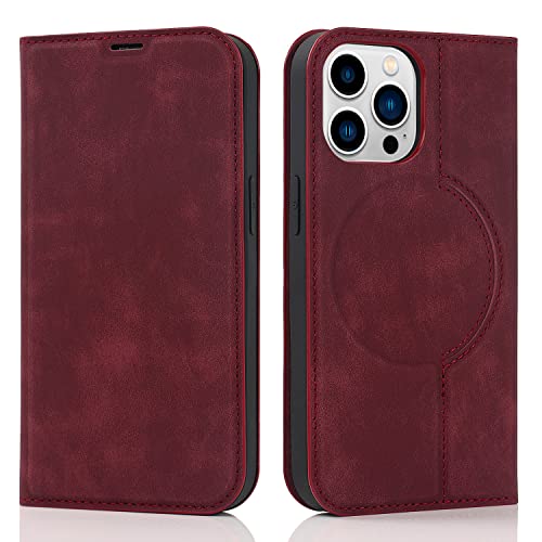 QLTYPRI Wallet Case for iPhone 14 Pro Max (6.7 inch) Compatible with Magsafe Charger