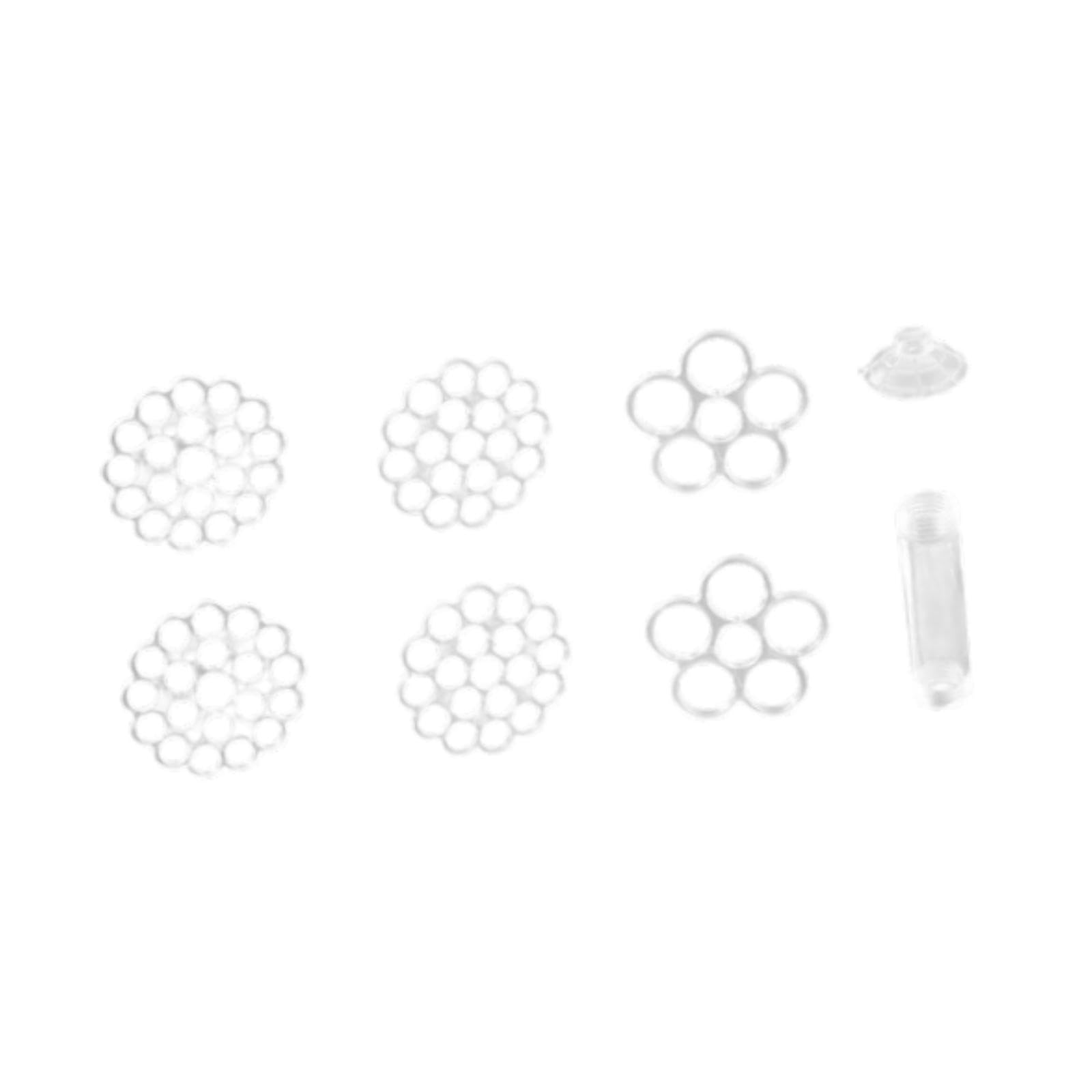 Nishiyuenyi Flower Arrangement Holder Flower Frog Wire 3 Sets Flower Pin Frog Supplies Suction Cup PP Floral Grid for Table Bouquets Vase, 1 Suction Tube