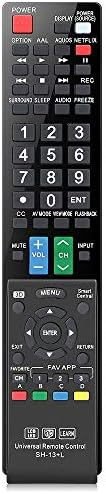 Gvirtue Universal Remote Control Compatible Replacement for Sharp AQUOS Smart TV/ HDTV/ 3D/ LCD/ LED, GB004WJSA GA935WJSA GB004WJSA GJ221-C GB118WJSA