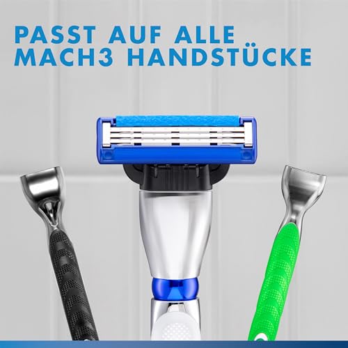 Gillette Mach3 Rasierklingen Herren, 8 Original Ersatzklingen, Klingen für Männer mit Gleitstreifen für Ein Sanftes Gleiten und Klingenbeschichtung 5