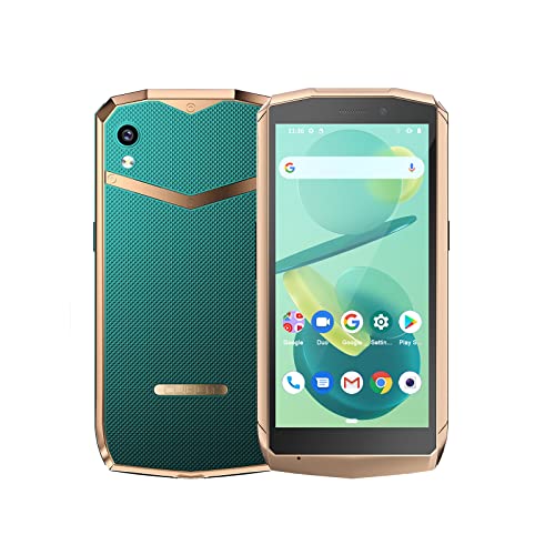 CUBOT Pocket 4 Zoll Smartphone ohne vertrag,Android 11 Handy,4GB+64GB,128GB Erweiterbar,3000mAhAkuu,16MP+5MP Kamera,4G Dual SIM NFC,GPS,Face ID (Grün+Gold)