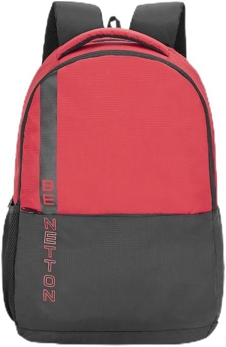 United Colors Of Benetton Rayden Polyester 25L Casual 2 Compartment Backpack For Unisex - Red