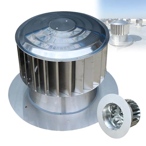 Extractor eólico acero inoxidable 304 ventilador turbina ventilación techo 15.7in 2