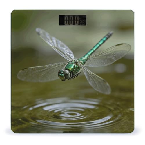 Báscula digital para baño con pantalla LCD grande miniatura 1