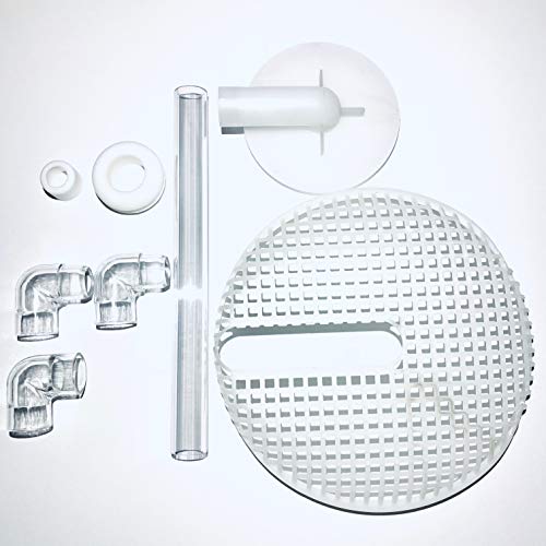 NoClean Aquariums 2 Gallon Goldfish Bowl DIY Self Cleaning Kit. Fish Bowl Conversion KIT for Anchor Hocking 4263 Fish Bowl Drums. Small Gallon Fish Tank Cleaner Kit.