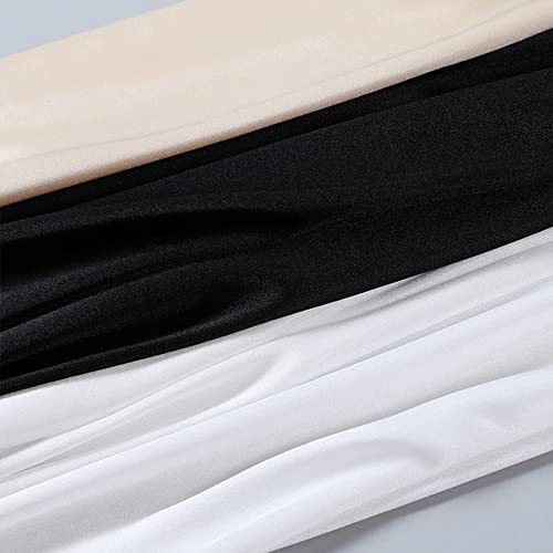 3 Pieces Women's Lace Satin Half Silps Lace Long Underskirt Half Skirt With Lace Trim Half Slips For Under Dresses Slip (M) #TOP4