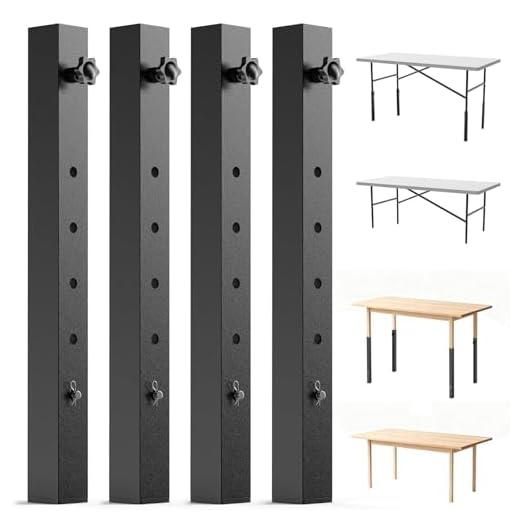 Adjustable Folding Table Leg Extenders